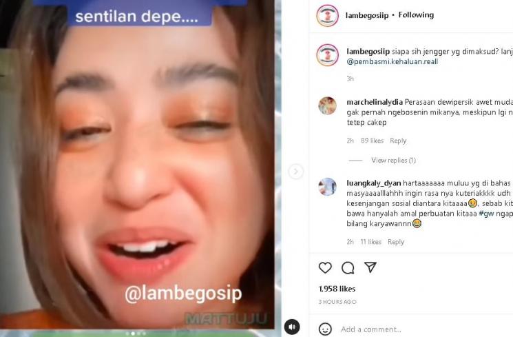 Dewi Perssik (instagram/@lambegosiip)