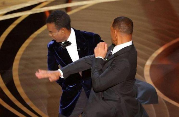 Will Smith tonjok Chris Rock di Piala Oscar 2022. (Instagram)