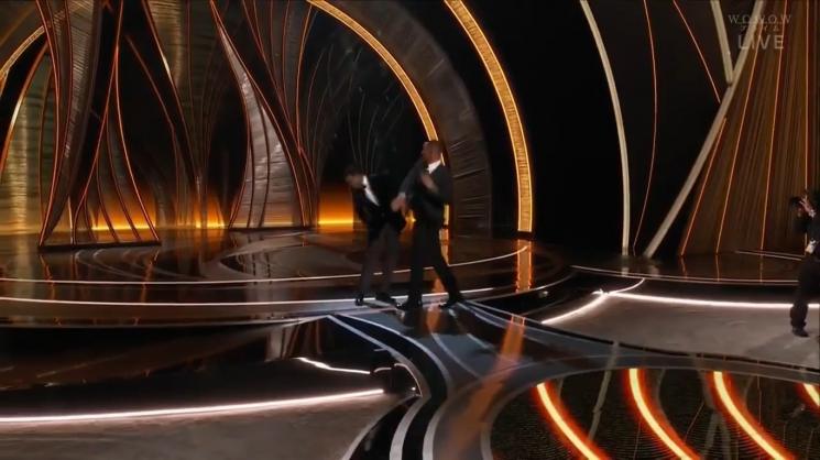 Will Smith tonjok Chris Rock di Piala Oscar 2022. (Instagram)