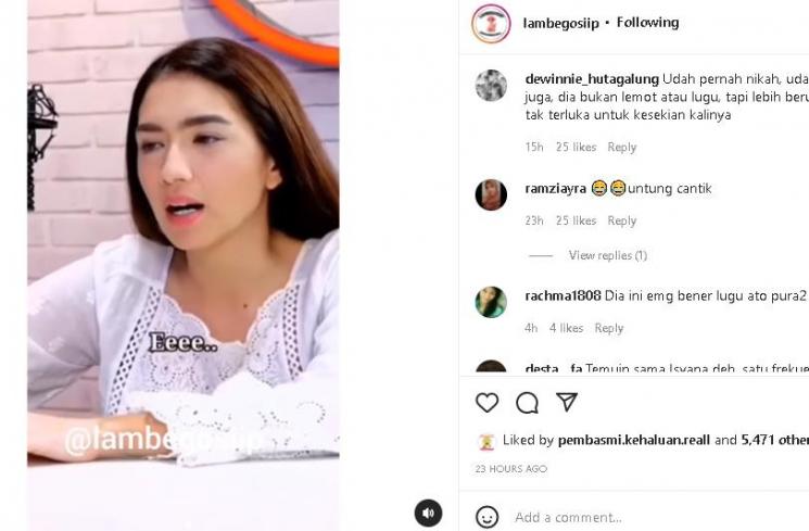 Angel Karamoy (instagram/@lambegosiip)