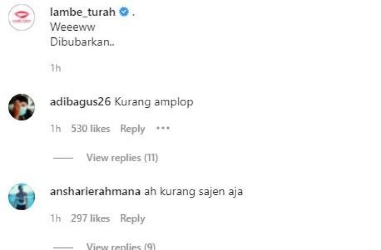 Konser Tulus Dibubarkan (instagram/@lambe_turah)