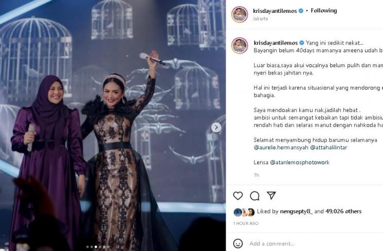 Krisdayanti dan Aurel Hermansyah (instagram/@krisdayantilemos)