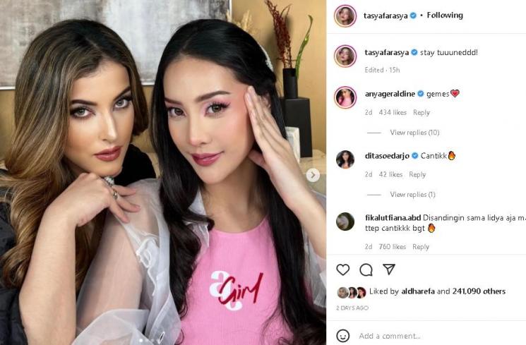 Tasya Farasya dan Anya Geraldine (instagram/@tasyafarasya)