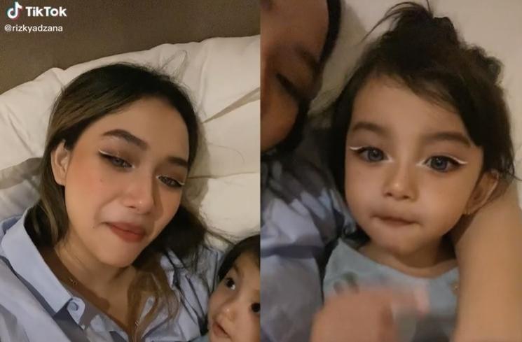 Adzana Bing Slamet bersama putri sulung, Aleena. (Instagram/@adzanabs)