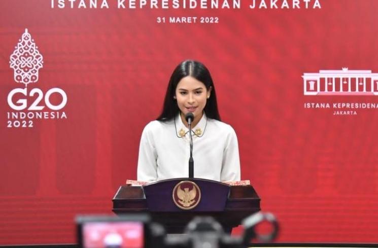 Maudy Ayunda Jadi Jubir Presidensi G20 Indonesia. (Kominfo)