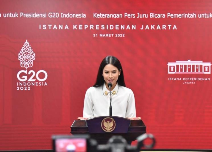 Maudy Ayunda Jadi Jubir Presidensi G20 Indonesia. (Kominfo)