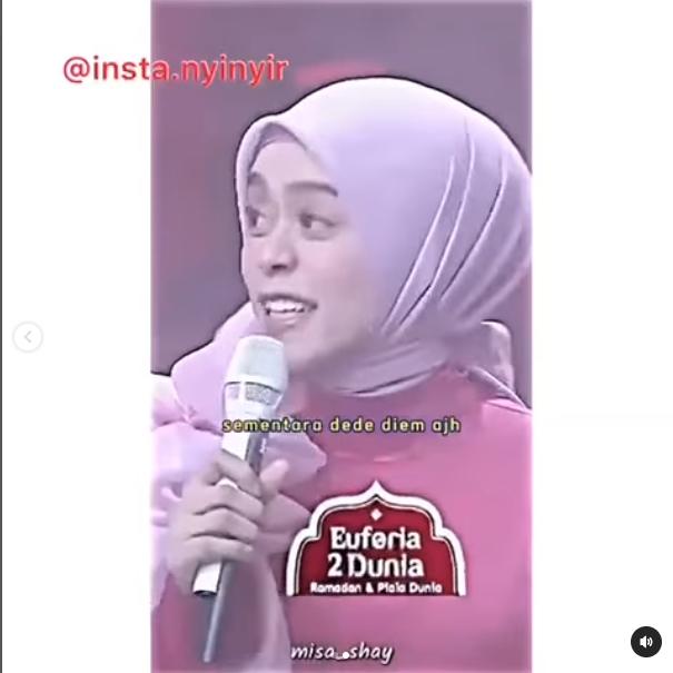 Lesti Kejora menanggapi meme 'tanggapan Lesti Kejora'. (Instagram)