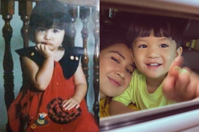 Potret Masa Kecil Artis yang Wajahnya Mirip Anaknya. (Instagram/putrititian)