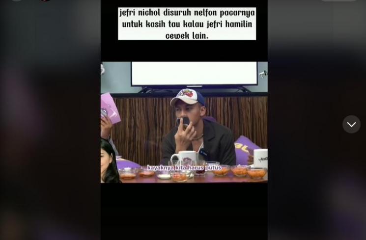 Jefri Nichol diminta ngaku hamilin cewek lain. (TikTok)