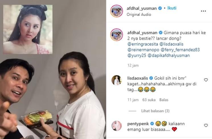  Keakraban Afdhal Yusman dan Pemain Genta Buana (instagram/@afdhal_yusman)