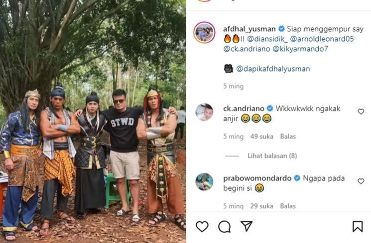  Keakraban Afdhal Yusman dan Pemain Genta Buana (instagram/@afdhal_yusman)