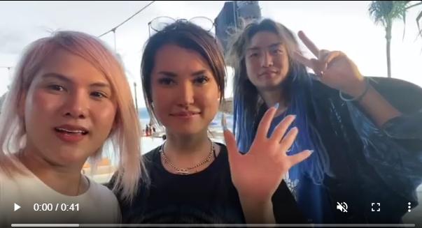 Momen Maria Ozawa ke Beach Club Raffi Ahmad (Instagram/evelinnadaanjani)