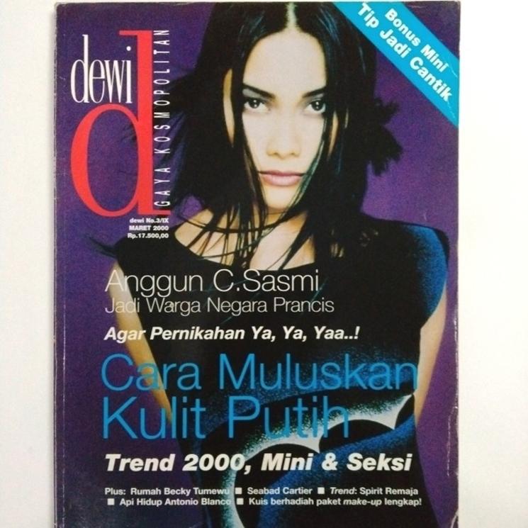 Potret Lawas Anggun C Sasmi Jadi Cover Girl. (Istimewa)