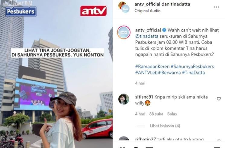 Momen Tina Datta di Indonesia (instagram/@tinadatta)