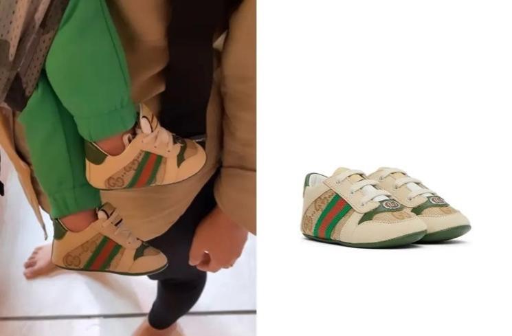 Koleksi sepatu branded Rayyanza (Instagram/@fashion_nagitaslavina)