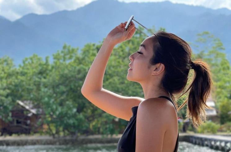 Potret Gisella Anastasia di Laut Parigi Moutong (instagram/@gisel_la)