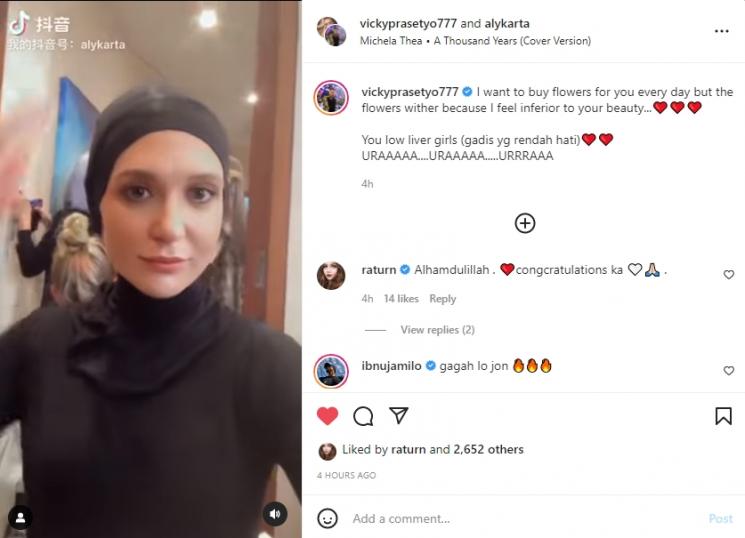 Alyona, bule Rusia yang diduga pacar baru Vicky Prasetyo. (Instagram/vickyprasetyo777)