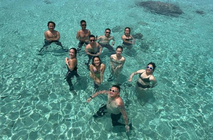 Potret Gisella Anastasia di Laut Parigi Moutong (instagram/@gisel_la)