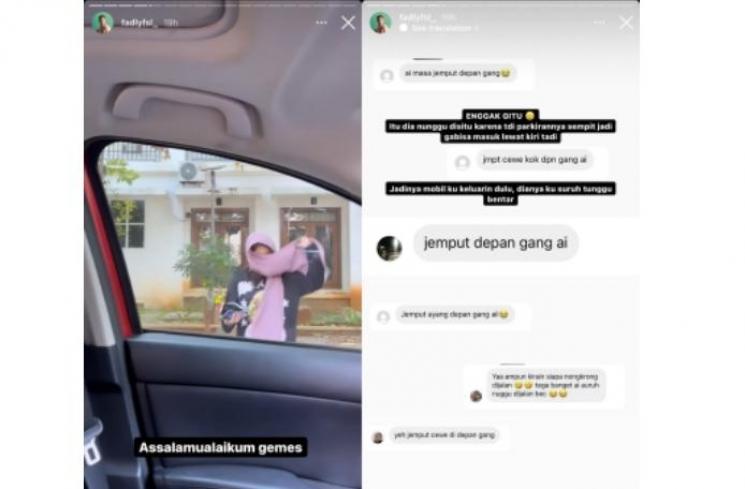 Unggahan instagram story Fadly Faisal (instagram/@fadlyfsl_)