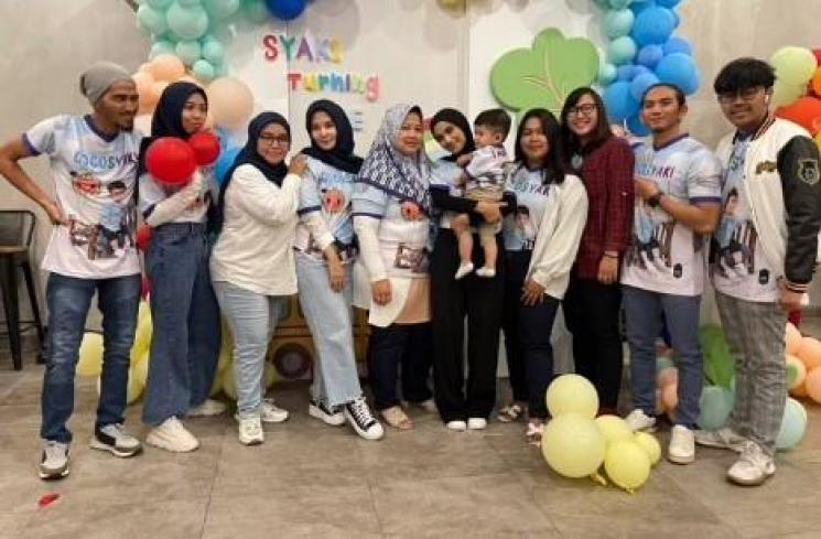 Pesta Ulang Tahun Baby Syaki Anak Rizki DA. (Instagram/@baihaqqi_syaki_ramadhan)