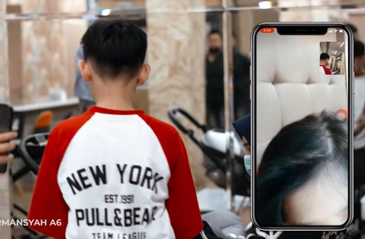 Momen King Faaz Video Call Arsy Hermansyah (YouTube The Hermansyah A6)