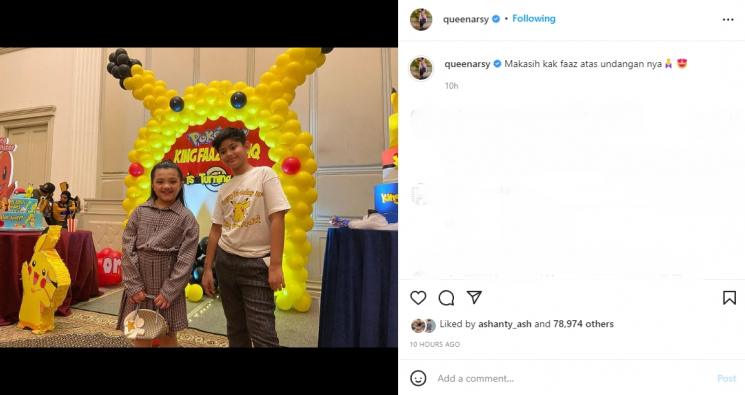 Arsy Hermansyah dan King Faaz. (Instagram/queenarsy)
