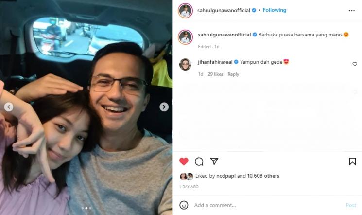 Sahrul Gunawan dan anaknya. (Instagram/sahrulgunawanofficial)
