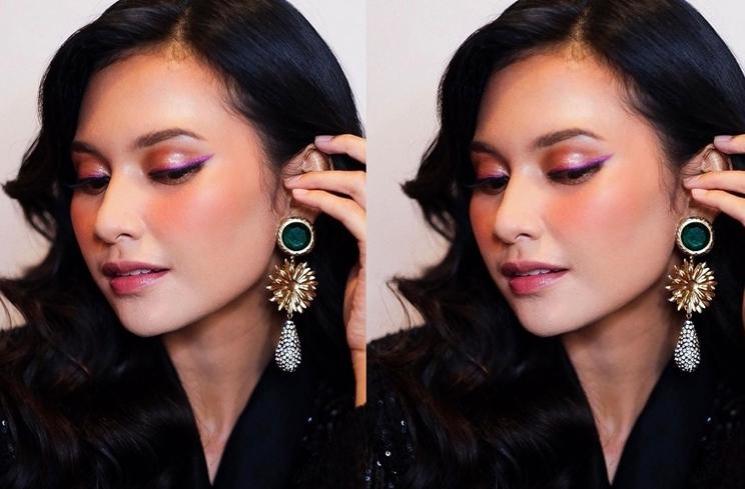 Potret Indah Permatasari Pakai Makeup Tebal. (Instagram/@indahpermatas)
