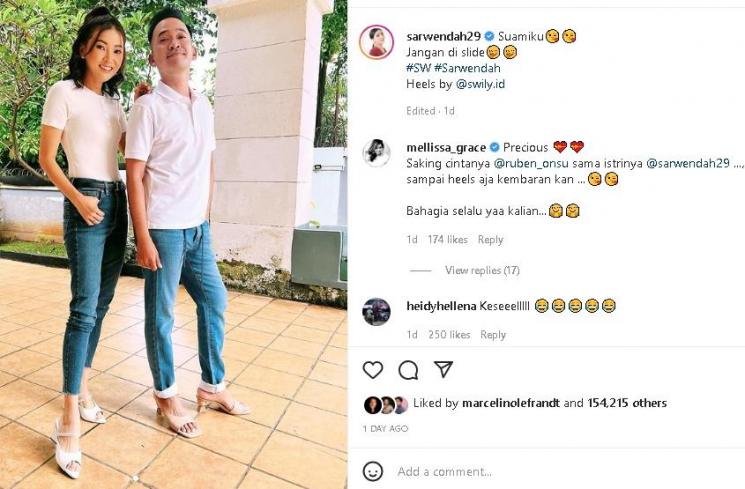 Sarwendah dan Ruben Onsu (instagram/@sarwendah29)
