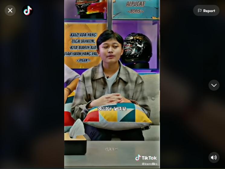 Rizwan Fadilah anak Sule. (TikTok)