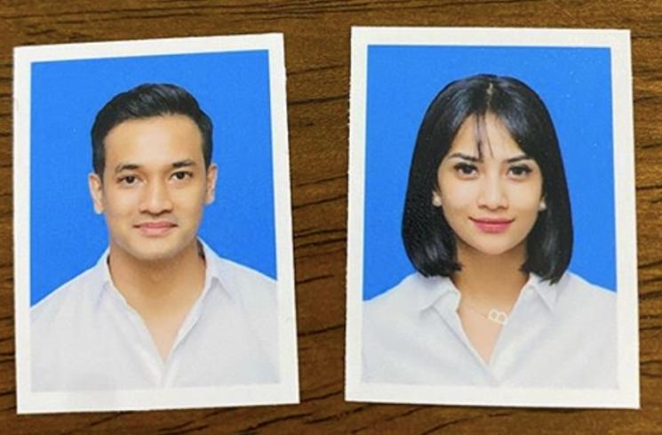 Pasfoto Seleb FTV di Buku Nikah (instagram/@vanessaangelofficial)