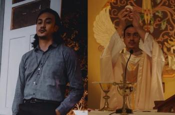 Beragama Islam, Cara Dimaz Andrean Jadi Romo dan Pakai Kalung Salib Disorot