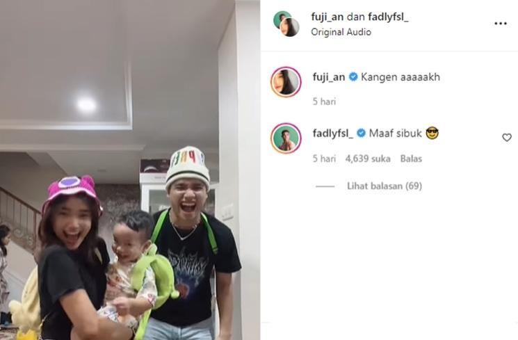 Potret kompak Fuji dan Fadly Faisal (Instagram/@fuji_an)