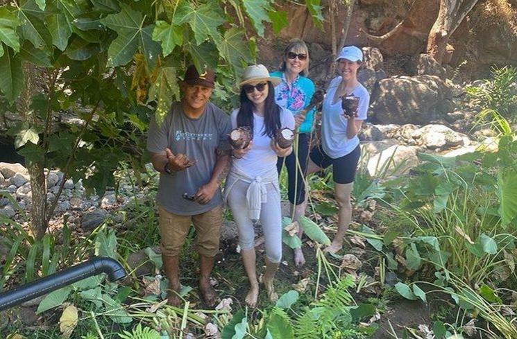 Momen Raline Shah Panen Talas di Hawaii. (Instagram/ralineshah)