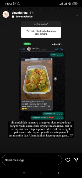 unggahan Dinan Fajrina (Instagram/@dinanfajrina)