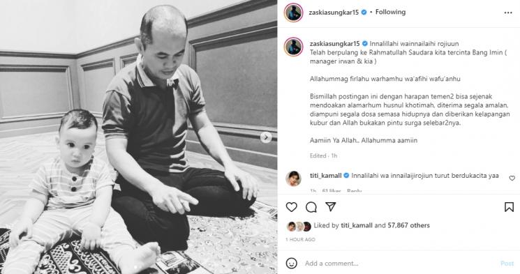 Zaskia Sungkar membagikan kabar duka. (Instagram/zaskiasungkar15)