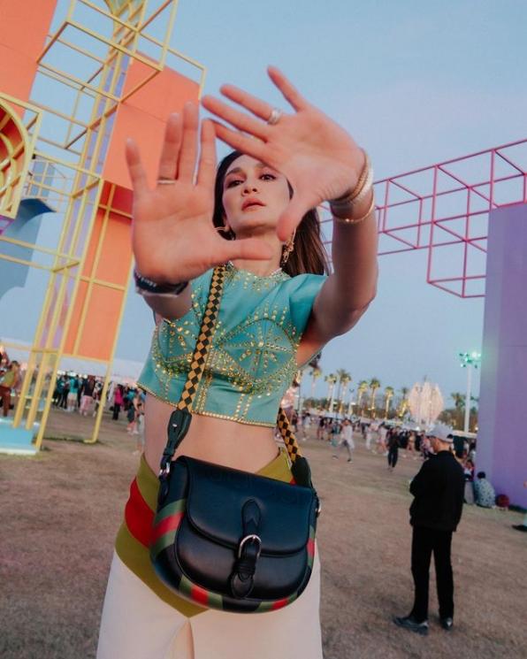 Gaya Kece Luna Maya Nonton Coachella.(Instagram/@lunamaya)