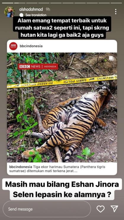Alshad Ahmad diprotes. (Instagram/alshadahmad)