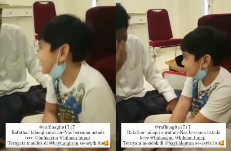 Potret Rafathar Masuk Pesantren (instagram/@bayt.alquran)