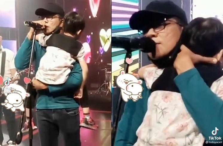 Potret Artis Kerja Sambil Momong Anak (TikTok/hidayacell)
