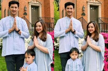 4 Potret Tasya Kamila Lebaran di Amerika, Tingkah Arrasya Bikin Salfok