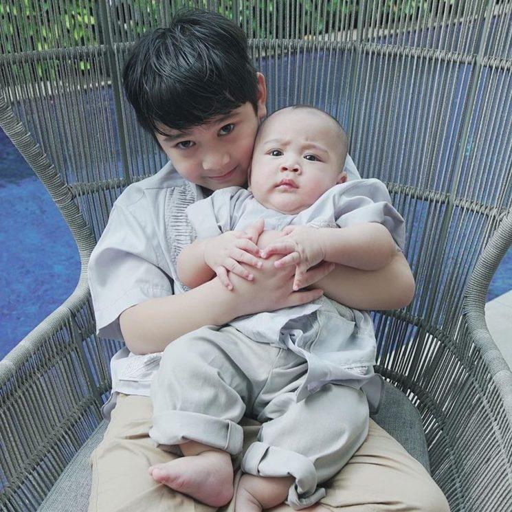 Baju Lebaran Rafathar Malik Ahmad. (Instagram/@saptodjojokartiko)