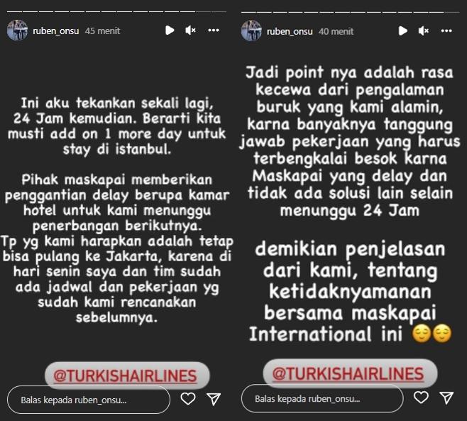 Ruben Onsu Amuk Maskapai Internasional. (Instagram/ruben_onsu)