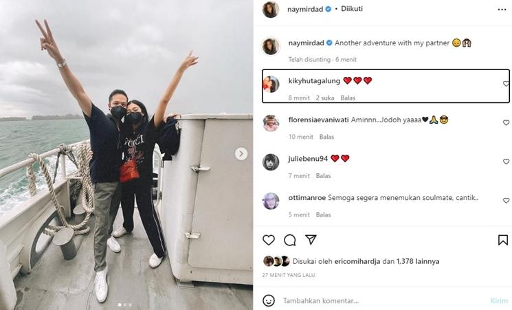 Naysilla Mirdad dan Arfito Hutagalung. (Instagram/naymirdad)