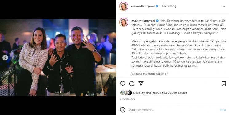 Maia Estianty rayakan ulang tahun Gading Marten. (Instagram/maiaestiantyreal)