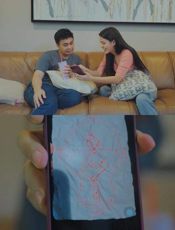 Susan Sameh dikirimi kertas misterius. (YouTube/Raditya Dika)