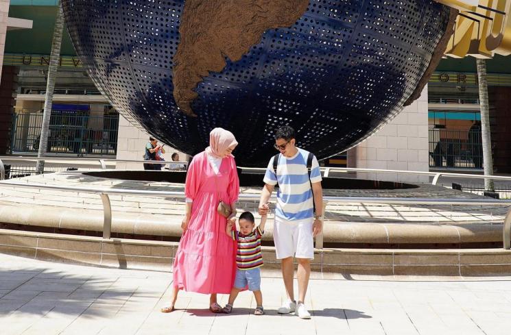 Liburan Citra Kirana dan Rezky Aditya di Singapura. (Instagram/@citraciki)