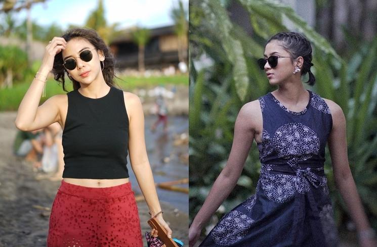 Adu Gaya Adinda Thomas dan Aghniny Haque (instagram/@adindathomas/aghninyhaque)