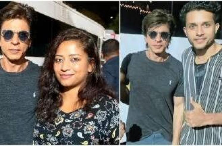 Shah Rukh Khan di lokasi syuting (Indian Express)