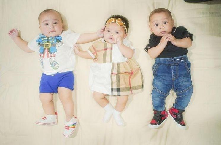 Momen Playdate Rayyanza, Ameena, dan Baby Leslar 